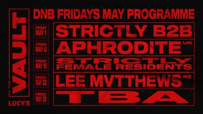 The Vault Fridays - Event Cover