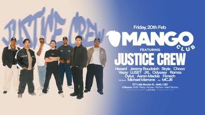 MANGO CLUB | JUSTICE CREW (LIVE) - Event Cover