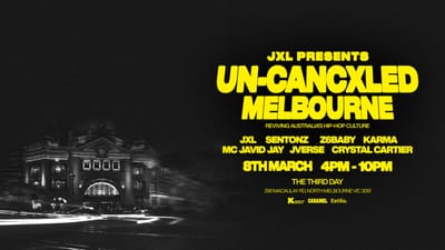 JXL UN-CANCXLED: MELBOURNE | 08.03.26 - Event Cover
